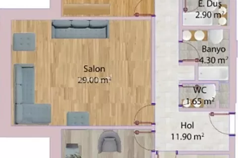 Продажа квартиры в Кепезе, Чанаккале, Турция 3+1, 170м2, №183504 – фото 13