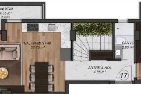 Продажа квартиры  в Мугле, Турция 3+1, 114м2, №183535 – фото 23