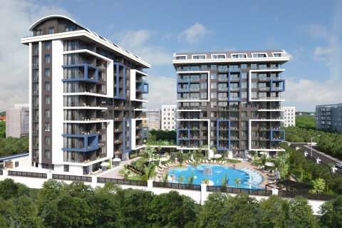 1+1 Leilighet  i Alanya, Antalya, Tyrkia Nr. 34316 - 3