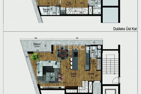 پنت هاس در  Antalya ، ترکیه 3 خوابه ، 155 متر مربع.  شماره 189130 - 19