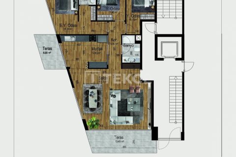 Продажа квартиры  в Анталье, Турция 3+1, 176м2, №189129 – фото 15