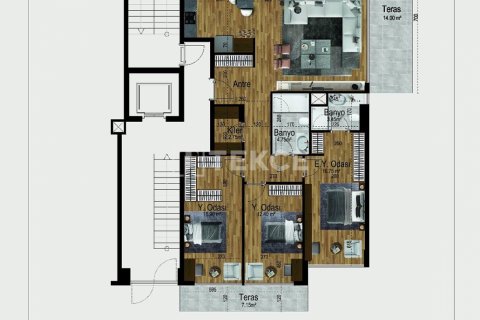 Продажа квартиры  в Анталье, Турция 3+1, 176м2, №189129 – фото 14