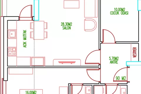 Apartment for sale in Turkey, 2 bedrooms, 105m2, No. 183410 – photo 12