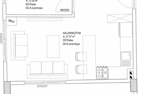 Продажа квартиры в Аксу, Анталье, Турция 2+1, 109м2, №189511 – фото 18