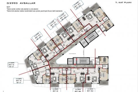 Lejlighed  i Alanya, Antalya, Tyrkiet Nr. 186237 - 26