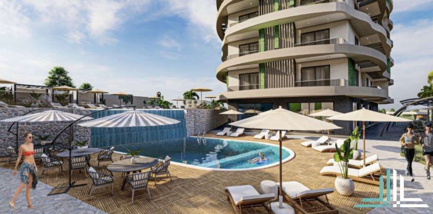 Lejlighed  i Alanya, Antalya, Tyrkiet Nr. 186237