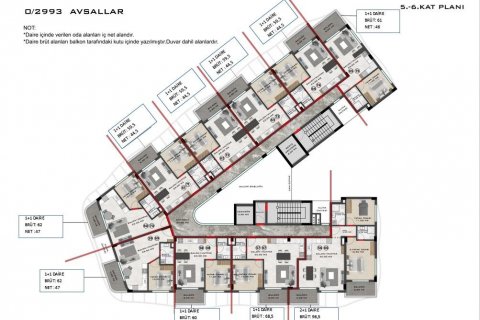 Lejlighed  i Alanya, Antalya, Tyrkiet Nr. 186237 - 23