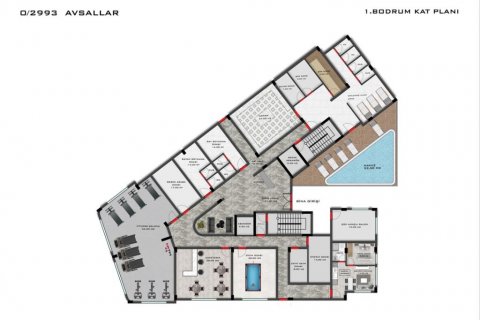 Lejlighed  i Alanya, Antalya, Tyrkiet Nr. 186237 - 25