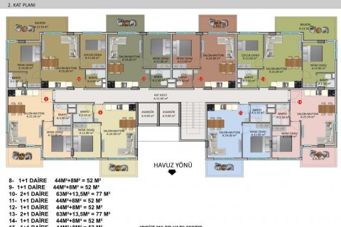 Lejlighed  i Alanya, Antalya, Tyrkiet Nr. 186236 - 25