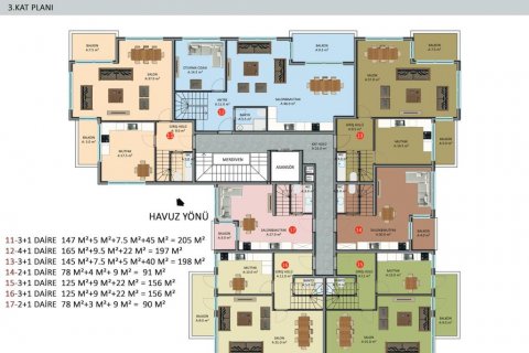 Lejlighed  i Alanya, Antalya, Tyrkiet Nr. 186236 - 30