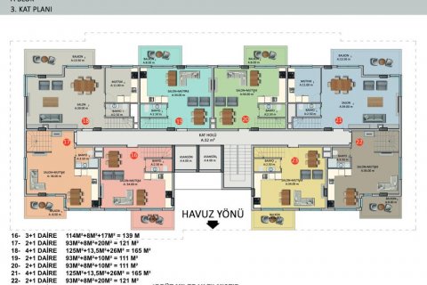 Lejlighed  i Alanya, Antalya, Tyrkiet Nr. 186236 - 24