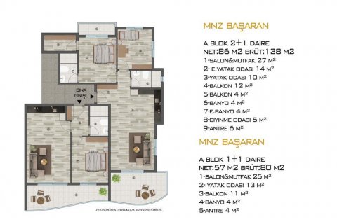 Wohnung  in Mersin, Türkei Nr. 185963 - 26