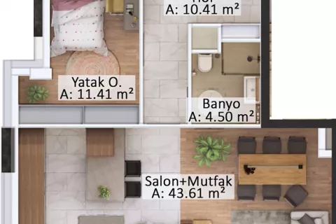 5+2 Lejlighed i Mugla, Tyrkiet Nr. 183466 - 10