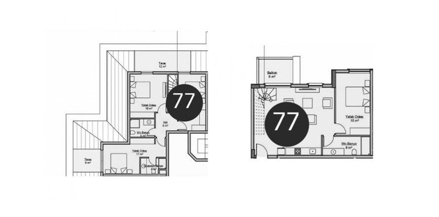 Floor plan «4BR-117», 4+1 in Naula Residence 2