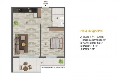 Apartment for sale  in Mersin, Turkey, 75m2, No. 185960 – photo 30