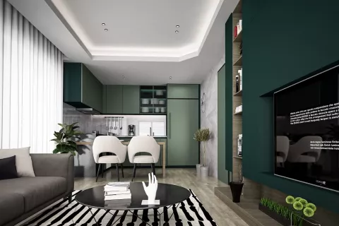 آپارتمان در  Mugla ، امارات متحده عربی 2 خوابه ، 120 متر مربع.  شماره 183354 - 4