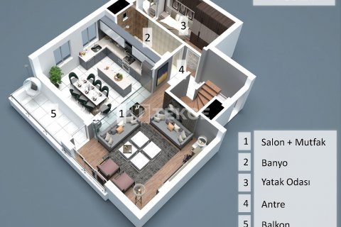 1+1 Wohnung in Antalya, Türkei Nr. 187130 - 25