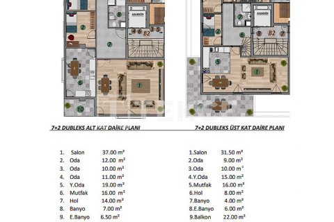 Продажа квартиры  в Бейликдюзю, Стамбуле, Турция 4+1, 210м2, №185264 – фото 25
