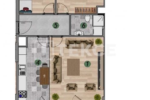 Продажа квартиры  в Бейликдюзю, Стамбуле, Турция 4+1, 210м2, №185264 – фото 26