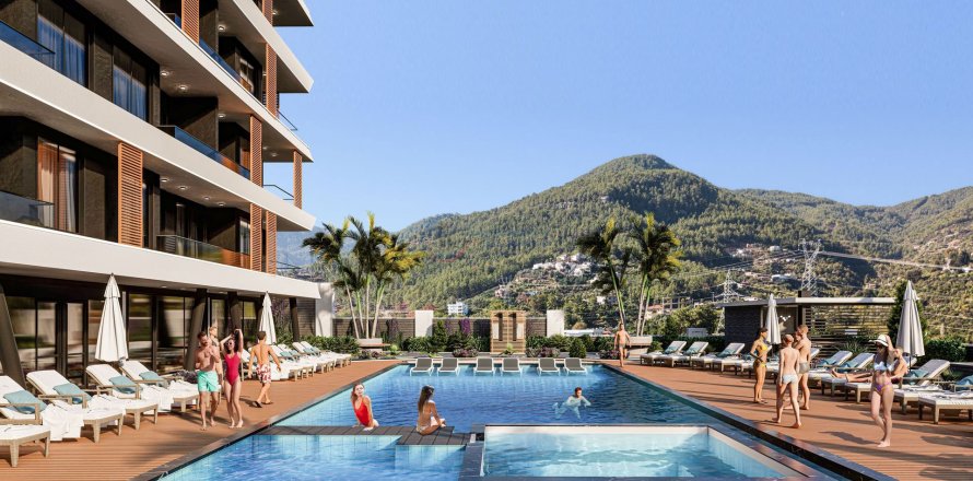 Daire  1+1  Alanya, Antalya, Türkiye №211520