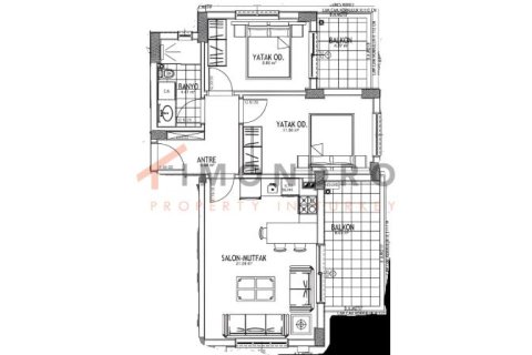 1+1 Lejlighed  i Aksu, Antalya, Tyrkiet Nr. 181819 - 15