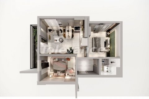 2+1 Lejlighed  i Alanya, Antalya, Tyrkiet Nr. 194253 - 8