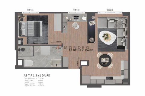1+1 Wohnung in Istanbul, Türkei Nr. 193556 - 23
