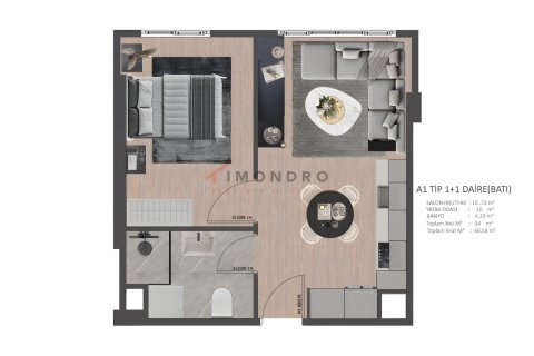 1+1 Wohnung in Istanbul, Türkei Nr. 193556 - 15