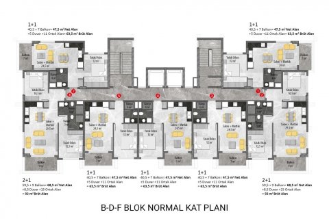 Продажа квартиры  в Авсалларе, Анталье, Турция 2 комн., 47м2, №184876 – фото 21