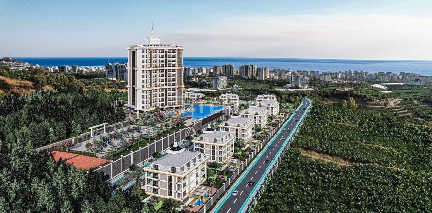 3+1 Lejlighed  i Alanya, Antalya, Tyrkiet Nr. 188897