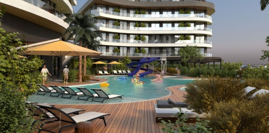 Daire  1+1  Alanya, Antalya, Türkiye №185859