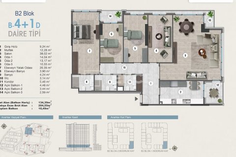 Продажа квартиры в Стамбуле, Турция 3+1, 200м2, №187059 – фото 29