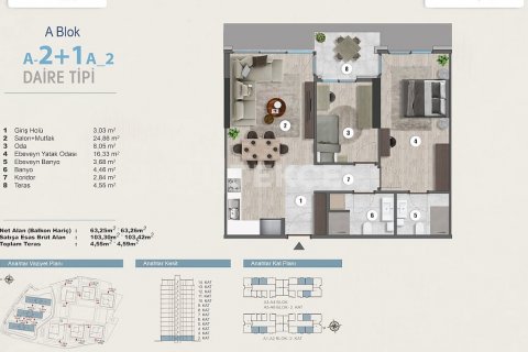 3+1 Leilighet  i Istanbul, Tyrkia Nr. 187057 - 23