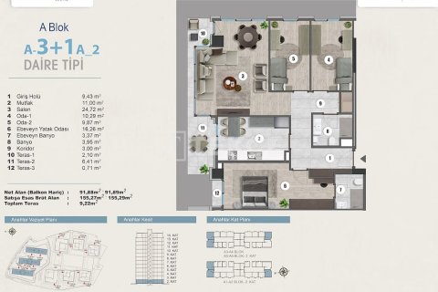 3+1 Leilighet  i Istanbul, Tyrkia Nr. 187057 - 27