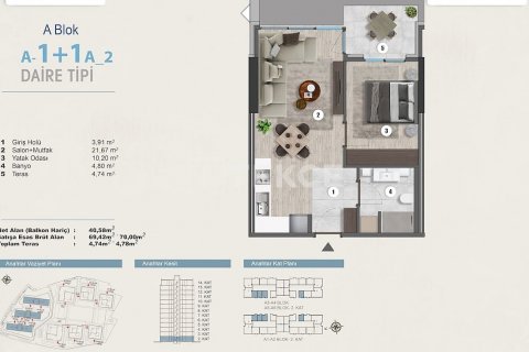 3+1 Leilighet  i Istanbul, Tyrkia Nr. 187057 - 21