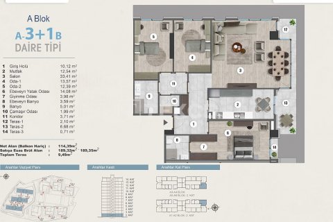 3+1 Leilighet  i Istanbul, Tyrkia Nr. 187057 - 28