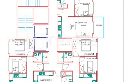 Продажа квартиры  в Аланье, Анталье, Турция 1+1, 70м2, №191205 – фото 25