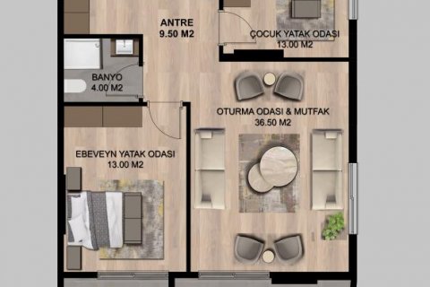 Продажа квартиры  в Мерсине, Турция 3 комн., 120м2, №185992 – фото 21