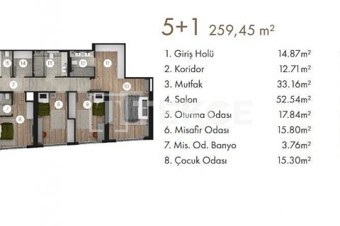 3+1 Lejlighed i Ankara, Tyrkiet Nr. 185333 - 16