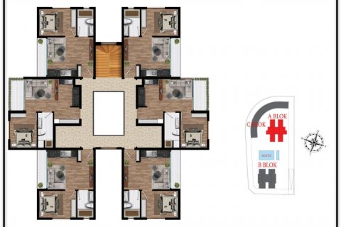 آپارتمان در Antalya ، ترکیه 60 متر مربع. شماره 186277 - 13