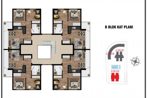 آپارتمان در Antalya ، ترکیه 60 متر مربع. شماره 186277 - 17