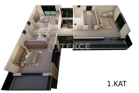 4+1 Villa  i Fethiye, Mugla, Turkiet Nr. 184167 - 13