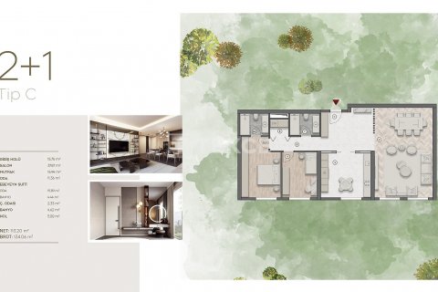 4+1 Lejlighed  i Ankara, Tyrkiet Nr. 184170 - 22