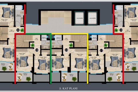 Продажа квартиры  в Аланье, Анталье, Турция 2 комн., 62м2, №186257 – фото 26