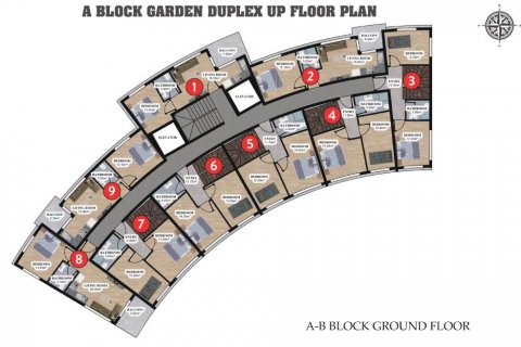 Daire   Alanya, Antalya, Türkiye №186249 - 24