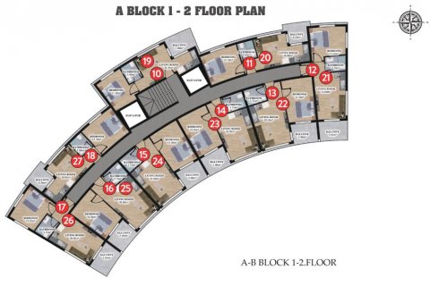 Daire   Alanya, Antalya, Türkiye №186249 - 23