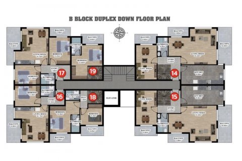 Lägenhet  i Alanya, Antalya, Turkiet Nr. 186248 - 11