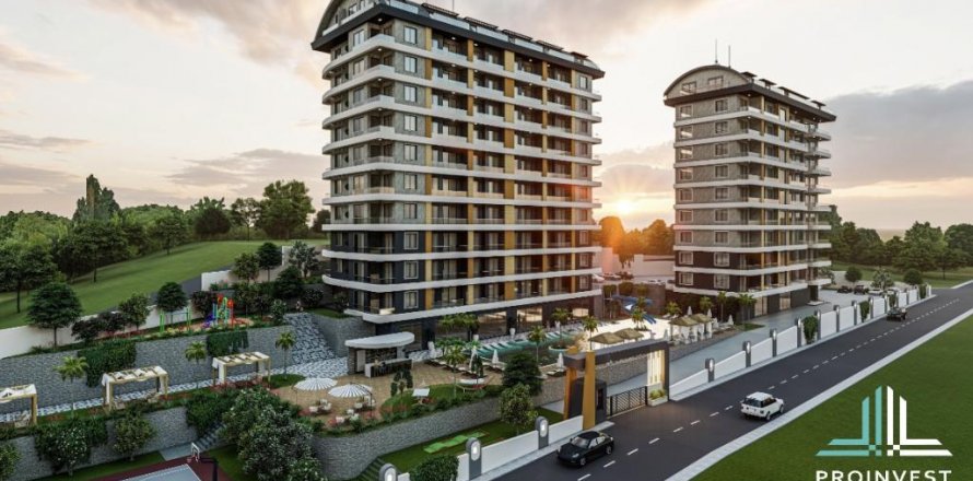 Квартира  2-х ком. в Аланье, Анталья, Турция №186247