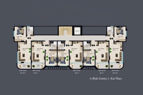 Apartment for sale  in Alanya, Antalya, Turkey, 49m2, No. 186245 – photo 24