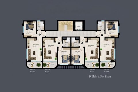 Apartment for sale  in Alanya, Antalya, Turkey, 49m2, No. 186245 – photo 26